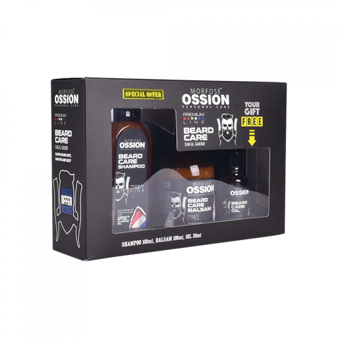 Morfose Ossion Beard Care 3er Set (Shampoo + Serum + Oil)
